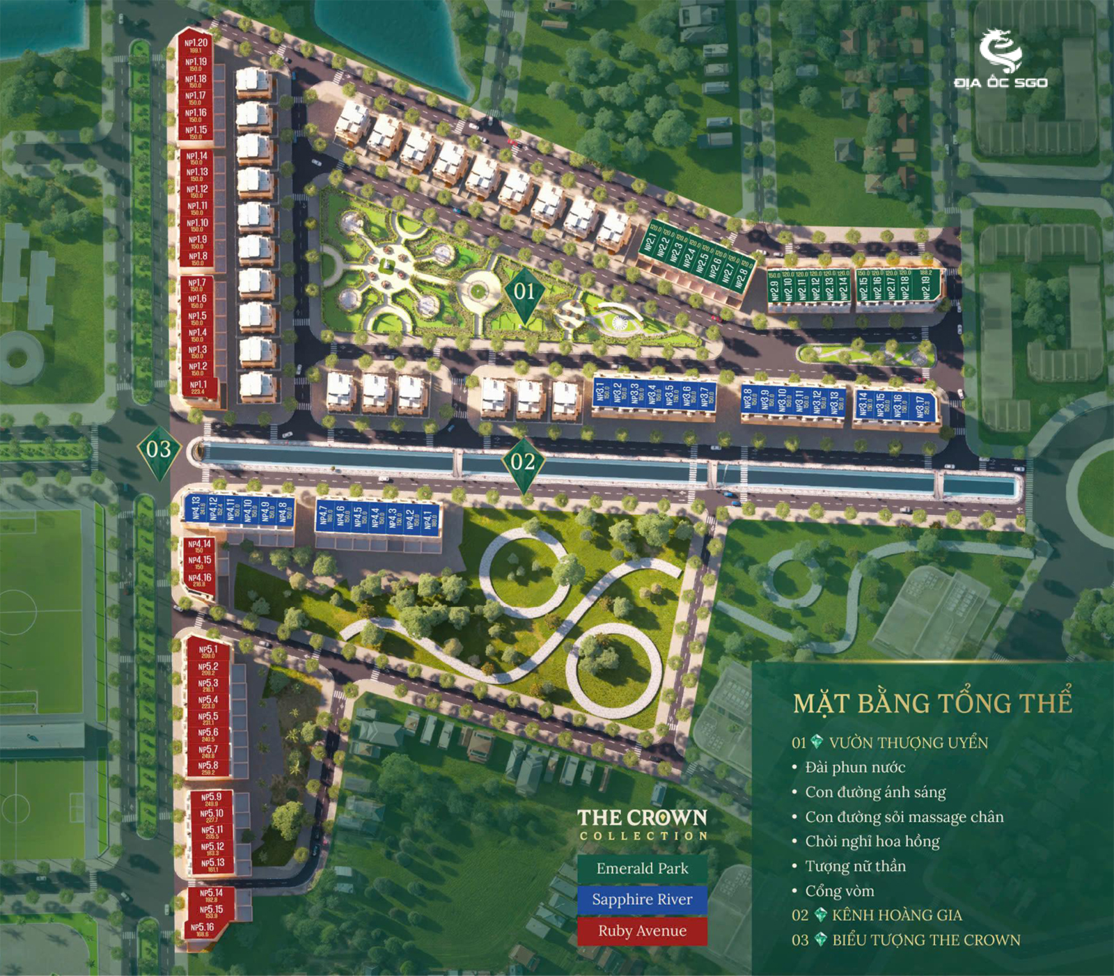 Mặt bằng The Crown Eden Bắc Giang